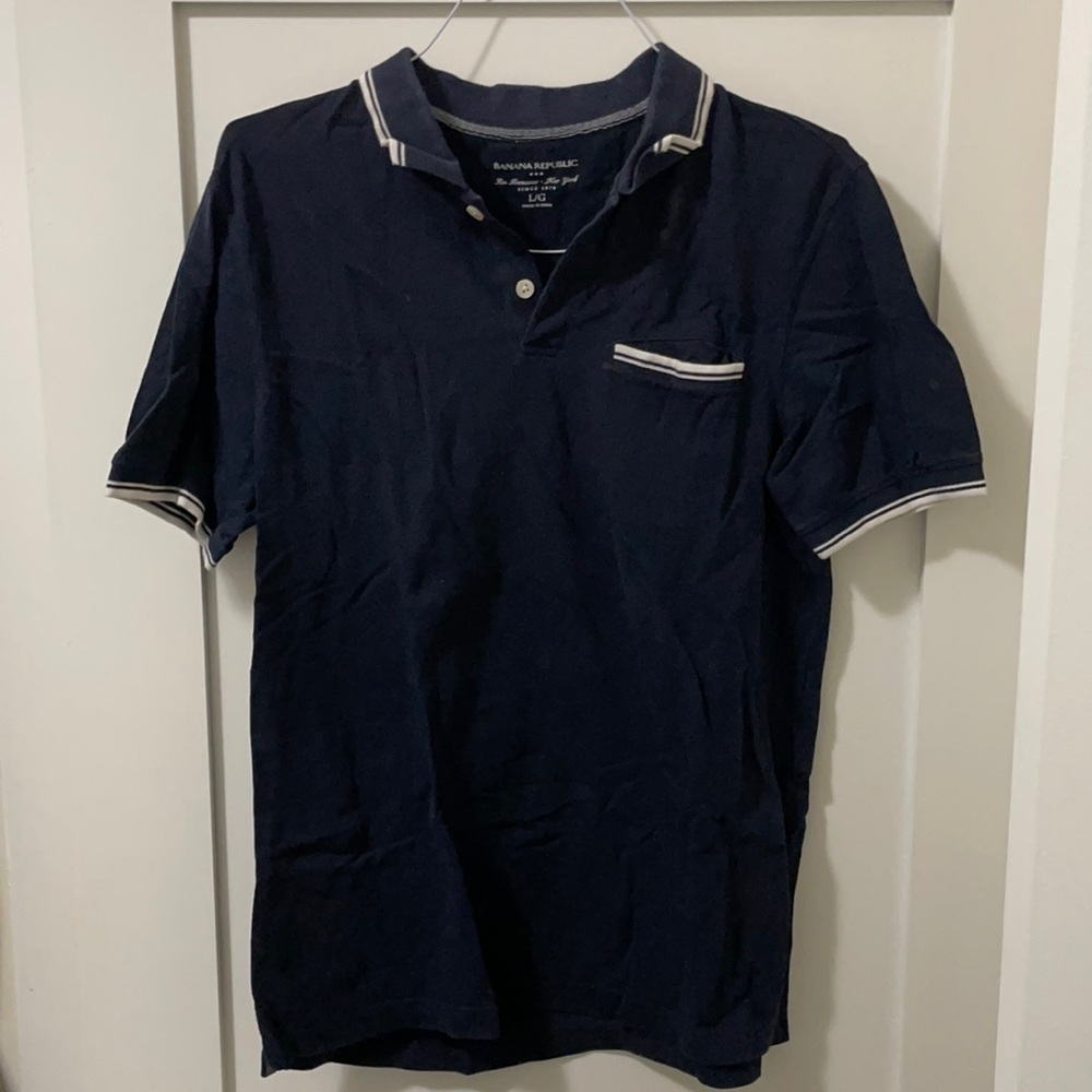 Blue banana republic polo